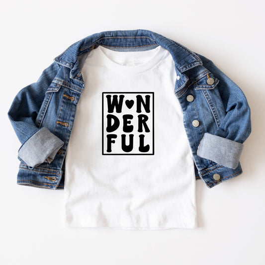 Wonderful Block | Youth Short Sleeve Crew Neck by The Juniper Shop