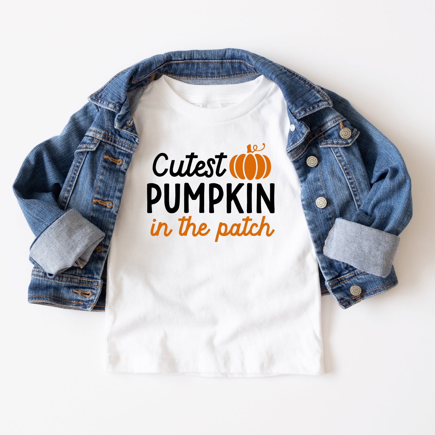 Cutest Pumpkin In The Patch Colorful | Youth Short Sleeve Crew Neck by The Juniper Shop