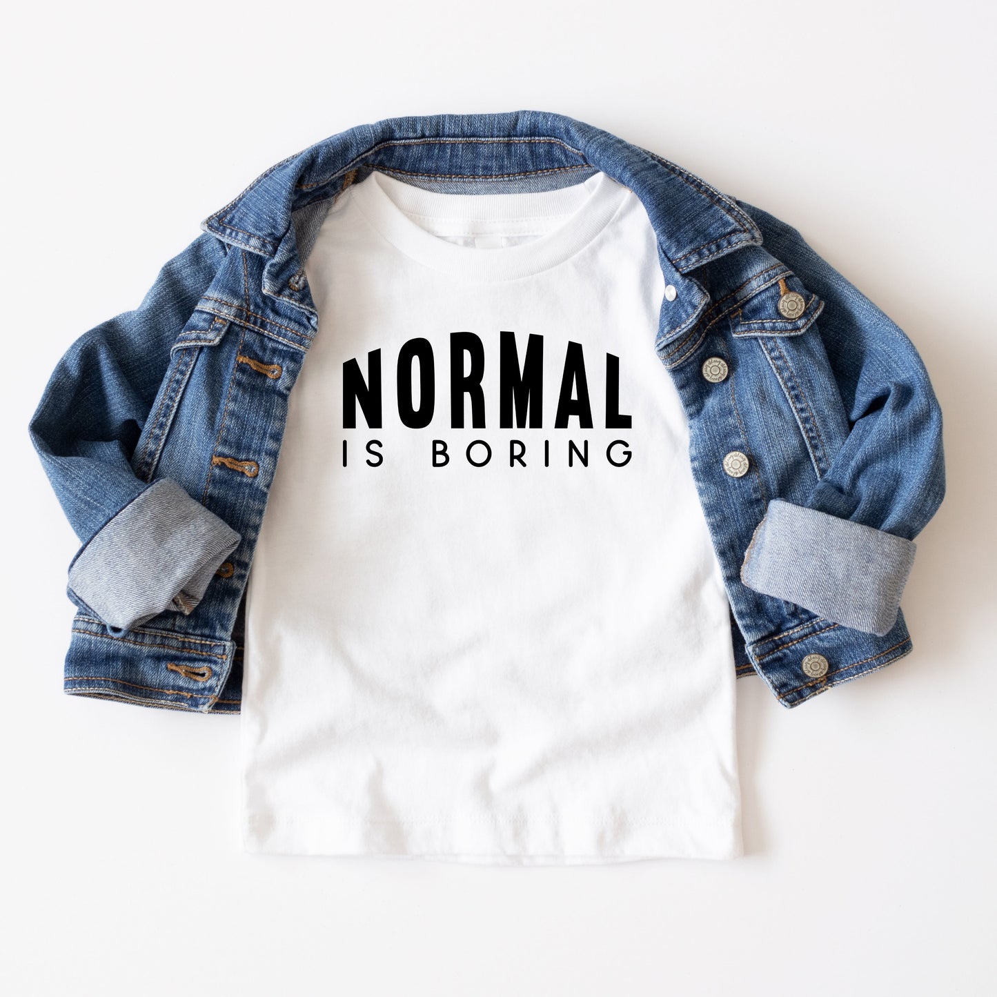 Normal Is Boring | Youth Short Sleeve Crew Neck by The Juniper Shop