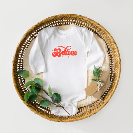 Magical Believe | Baby Long Sleeve Onesie by The Juniper Shop