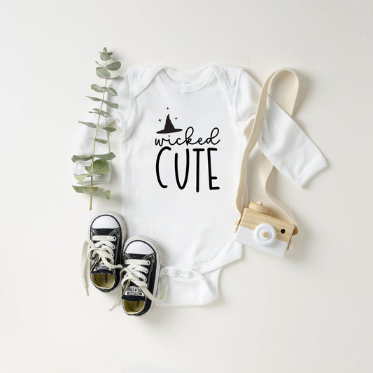 Wicked Cute Stars | Baby Graphic Long Sleeve Onesie by The Juniper Shop