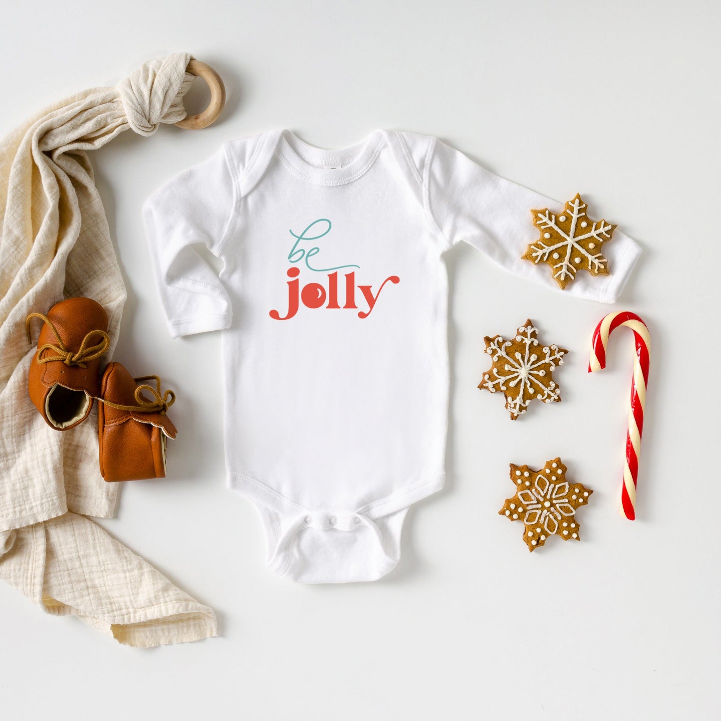 Be Jolly | Baby Long Sleeve Onesie by The Juniper Shop