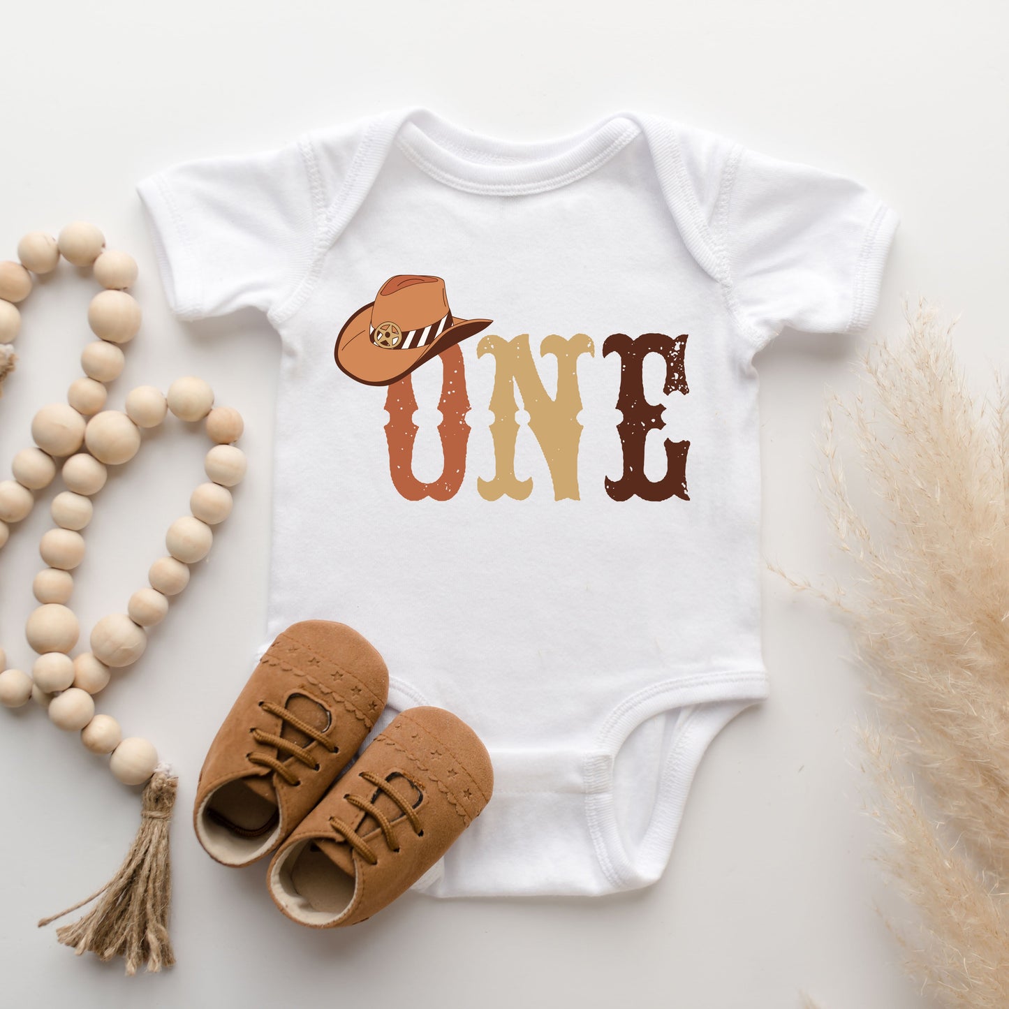 Western One | Baby Graphic Short Sleeve Onesie by The Juniper Shop