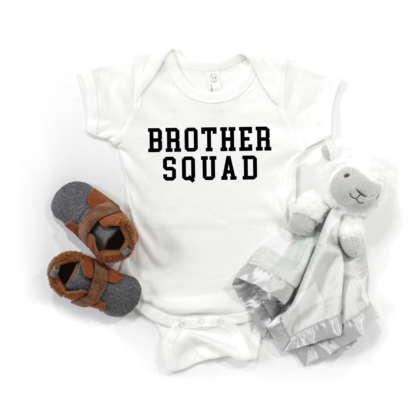 Brother Squad | Baby Graphic Short Sleeve Onesie by The Juniper Shop