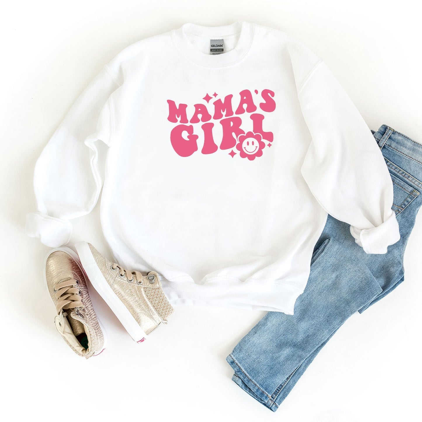 Mama's Girl Flower | Youth Sweatshirt by The Juniper Shop