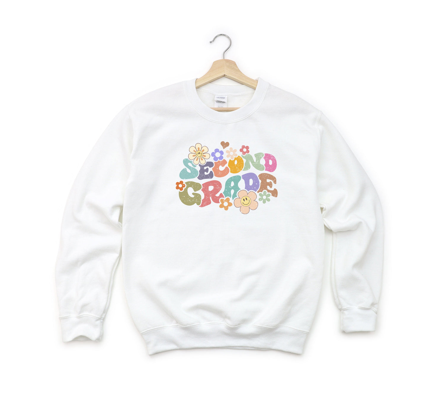 Second Grade Flowers | Youth Graphic Sweatshirt by The Juniper Shop