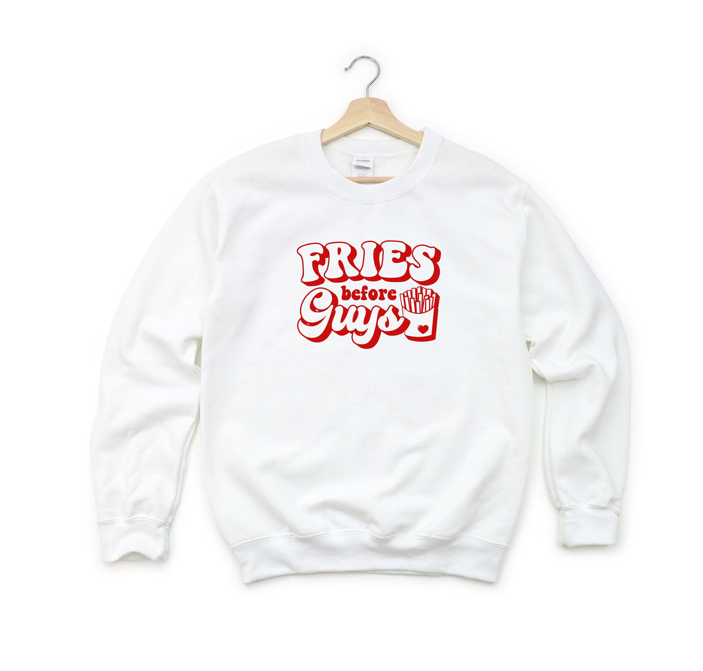 Fries Before Guys Bold | Youth Sweatshirt by The Juniper Shop