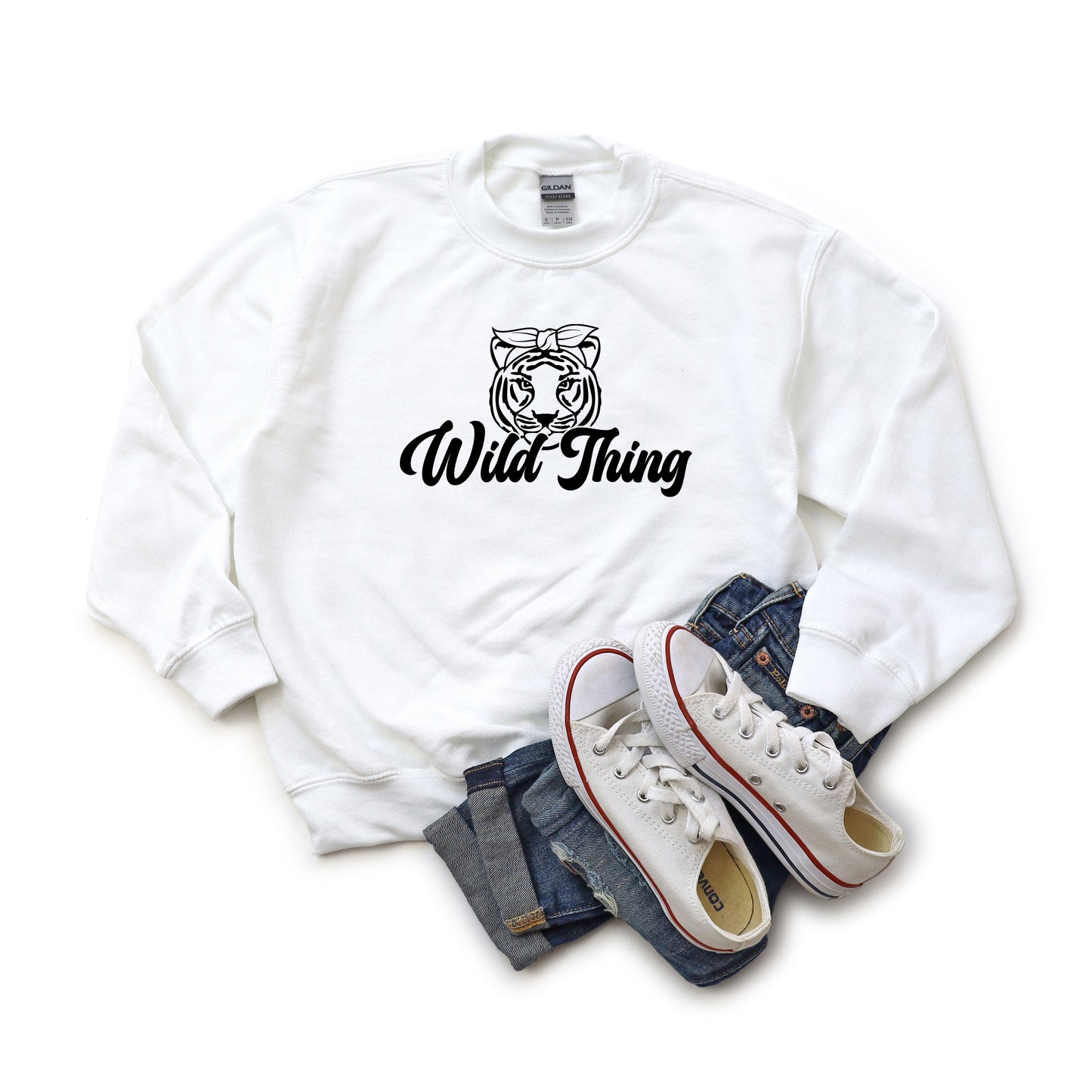 Wild Thing Tiger | Youth Sweatshirt by The Juniper Shop