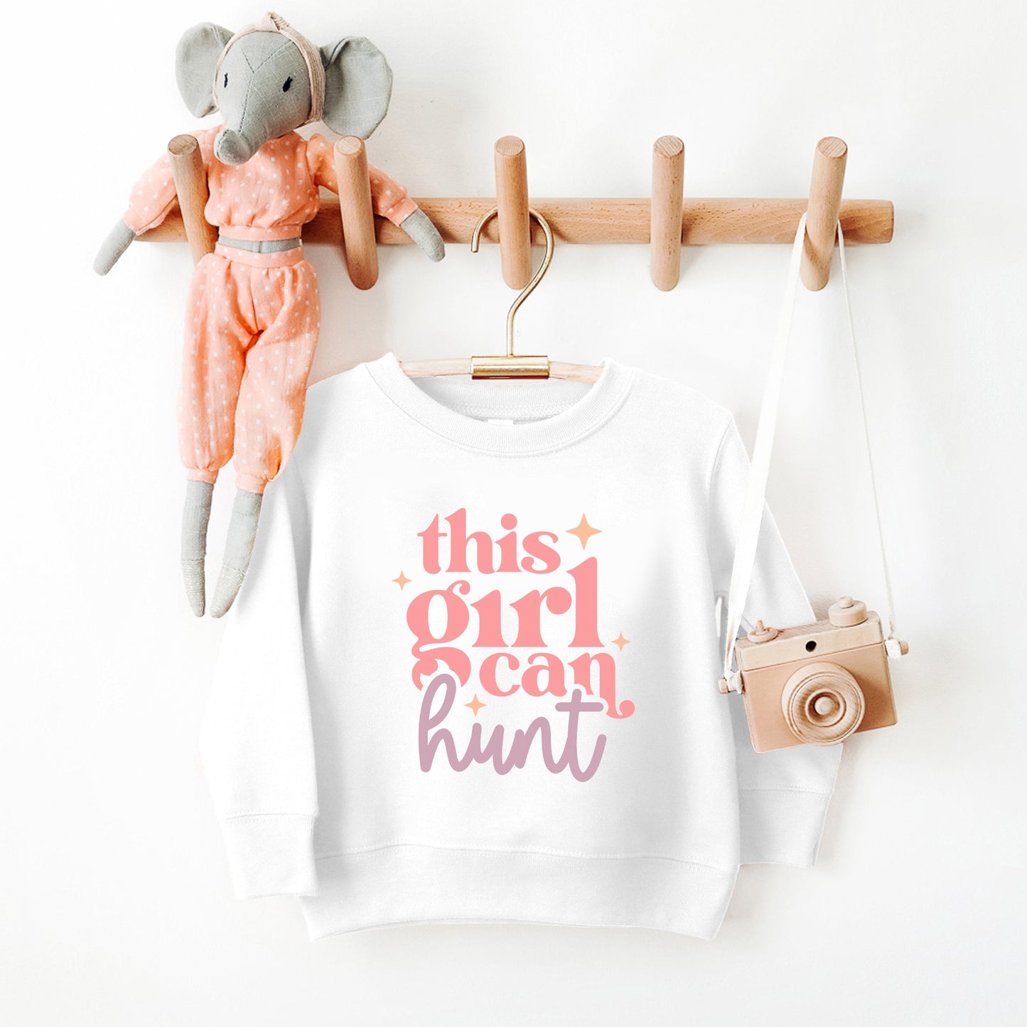 This Girl Can Hunt | Toddler Graphic Sweatshirt by The Juniper Shop