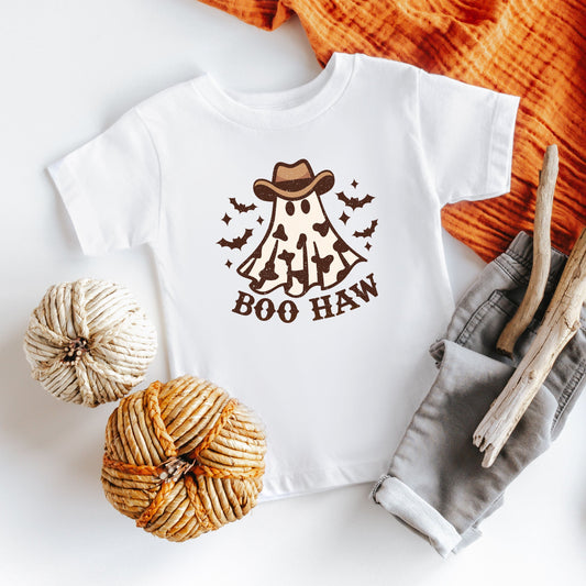 Boo Haw Ghost | Toddler Graphic Short Sleeve Tee by The Juniper Shop