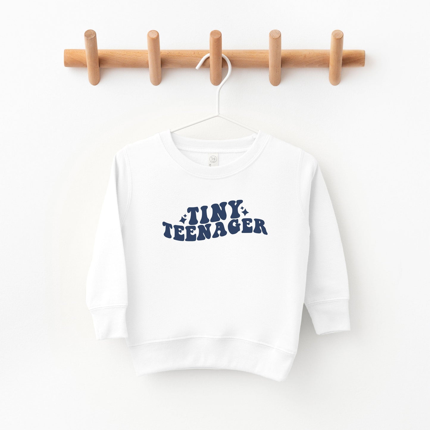 Tiny Teenager Wavy | Toddler Sweatshirt by The Juniper Shop