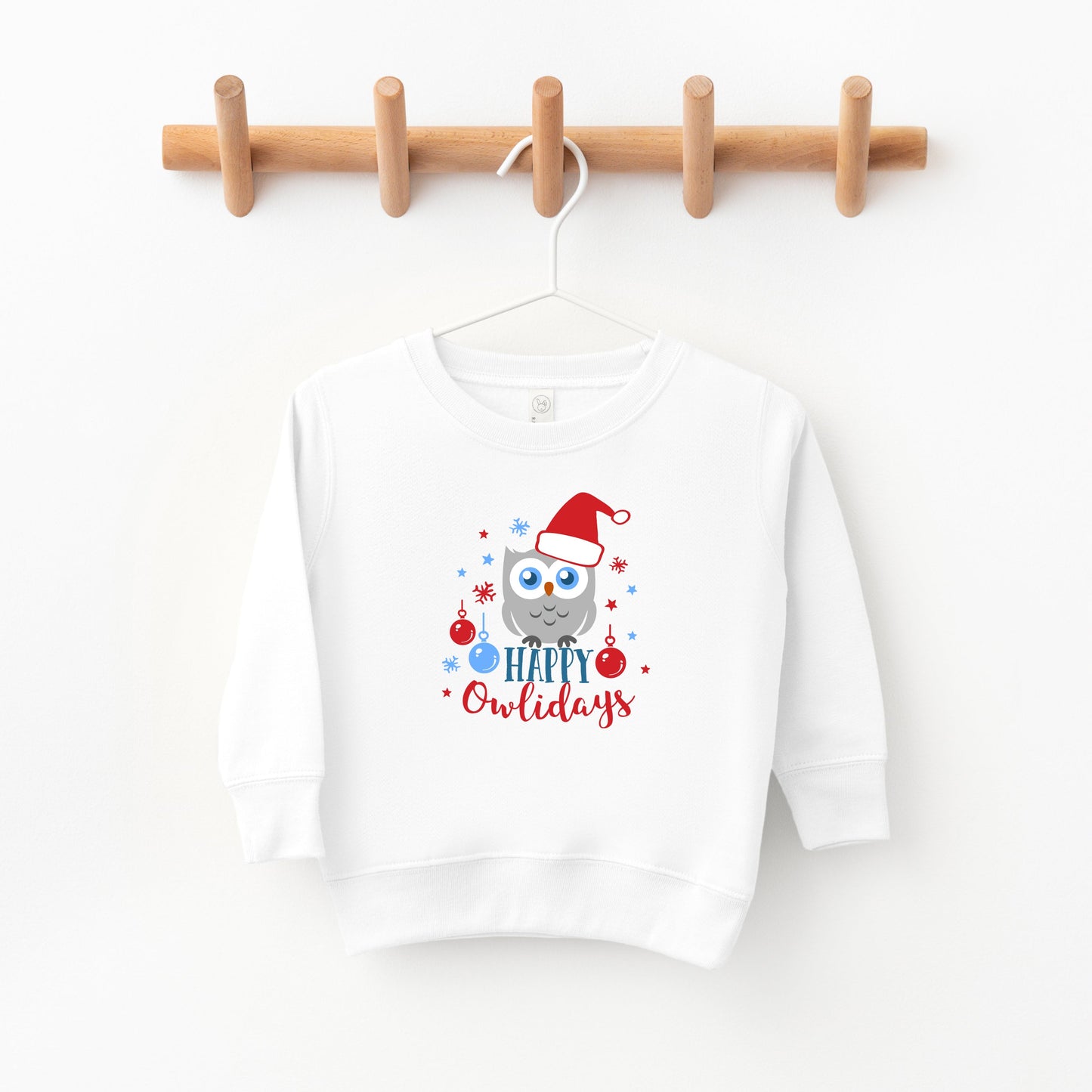 Happy Owlidays | Toddler Sweatshirt by The Juniper Shop