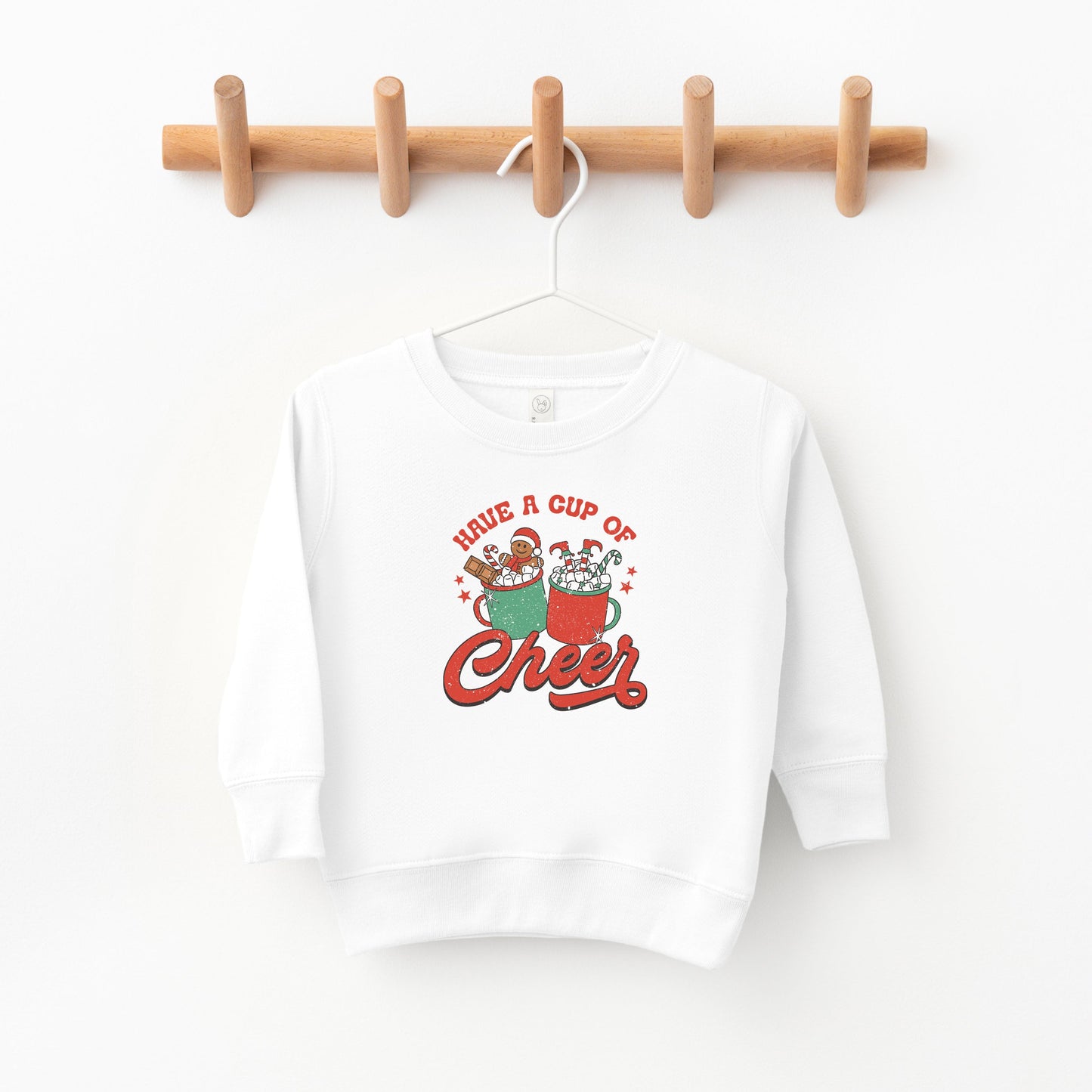 Retro Cup Of Cheer | Toddler Sweatshirt by The Juniper Shop