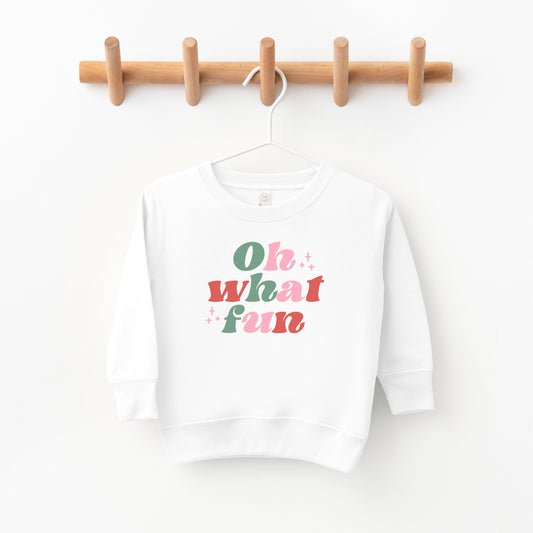 Retro Oh What Fun | Toddler Sweatshirt by The Juniper Shop