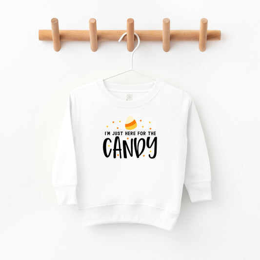 Here For The Candy | Toddler Sweatshirt by The Juniper Shop