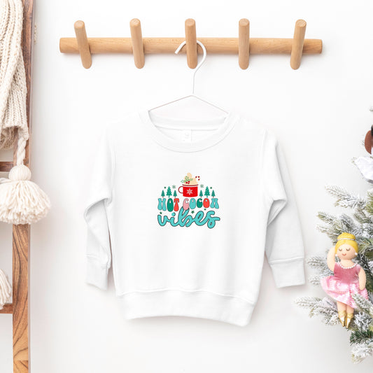 Retro Hot Cocoa Vibes | Toddler Sweatshirt by The Juniper Shop