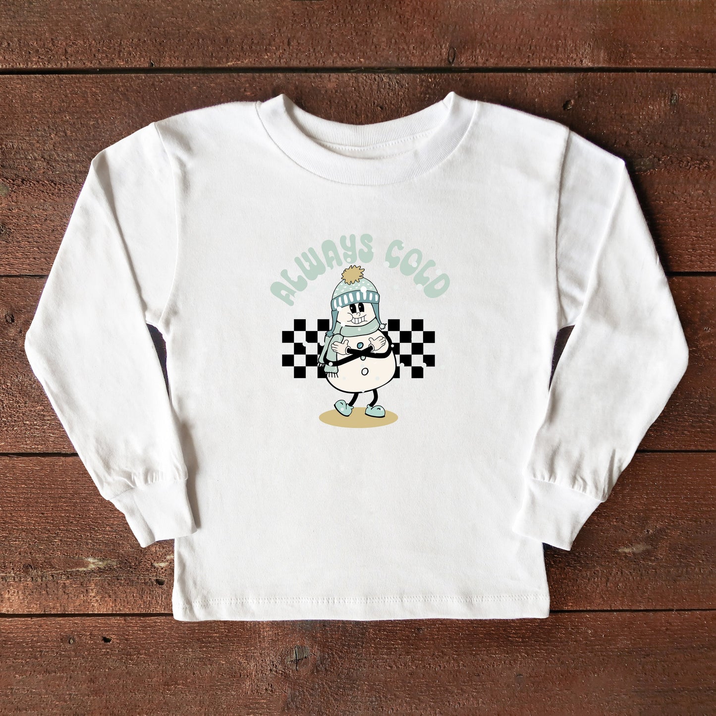 Always Cold Snowman | Youth Long Sleeve Tee by The Juniper Shop