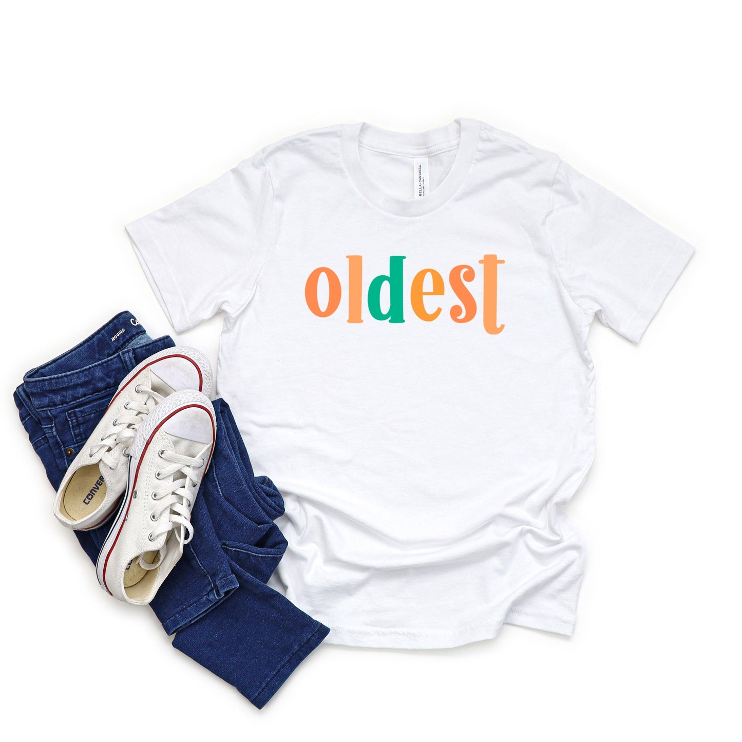 Oldest Colorful | Youth Graphic Short Sleeve Tee by The Juniper Shop