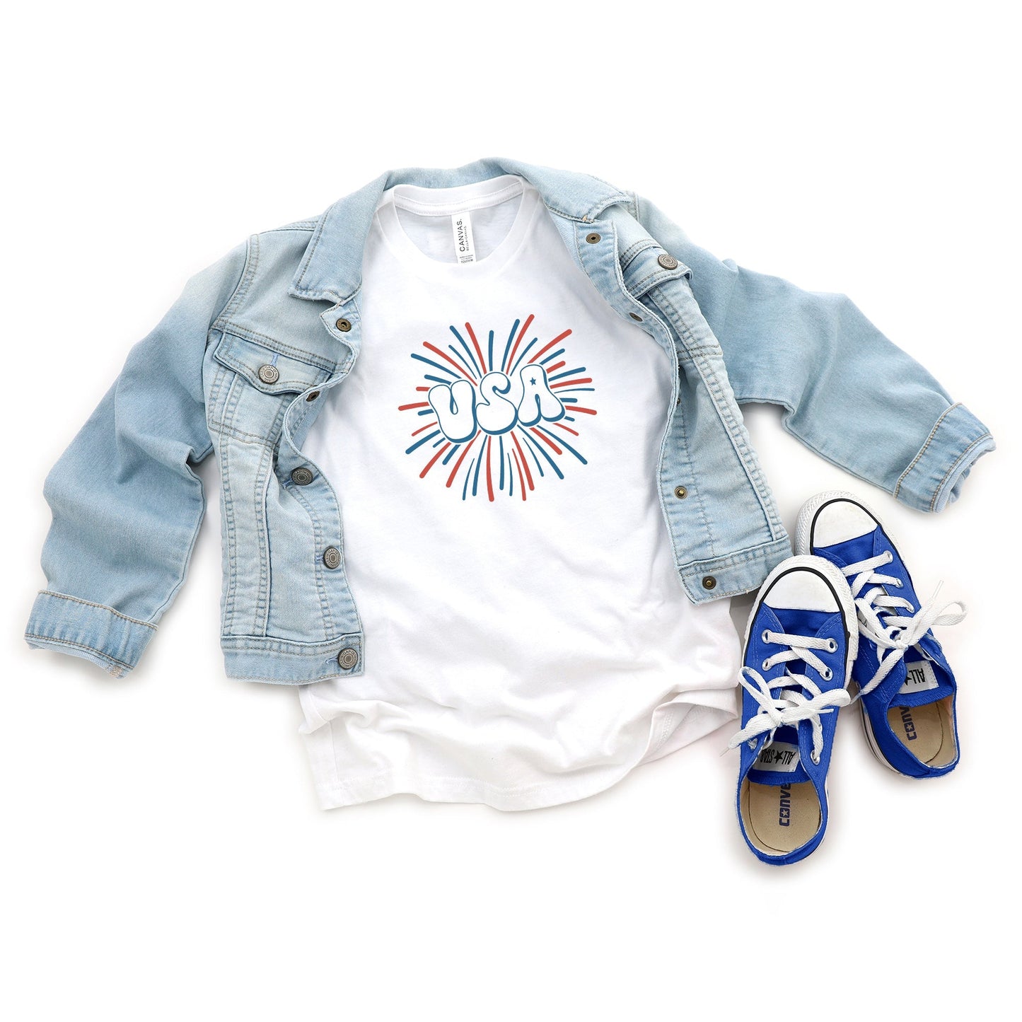 USA Firework | Youth Short Sleeve Crew Neck by The Juniper Shop