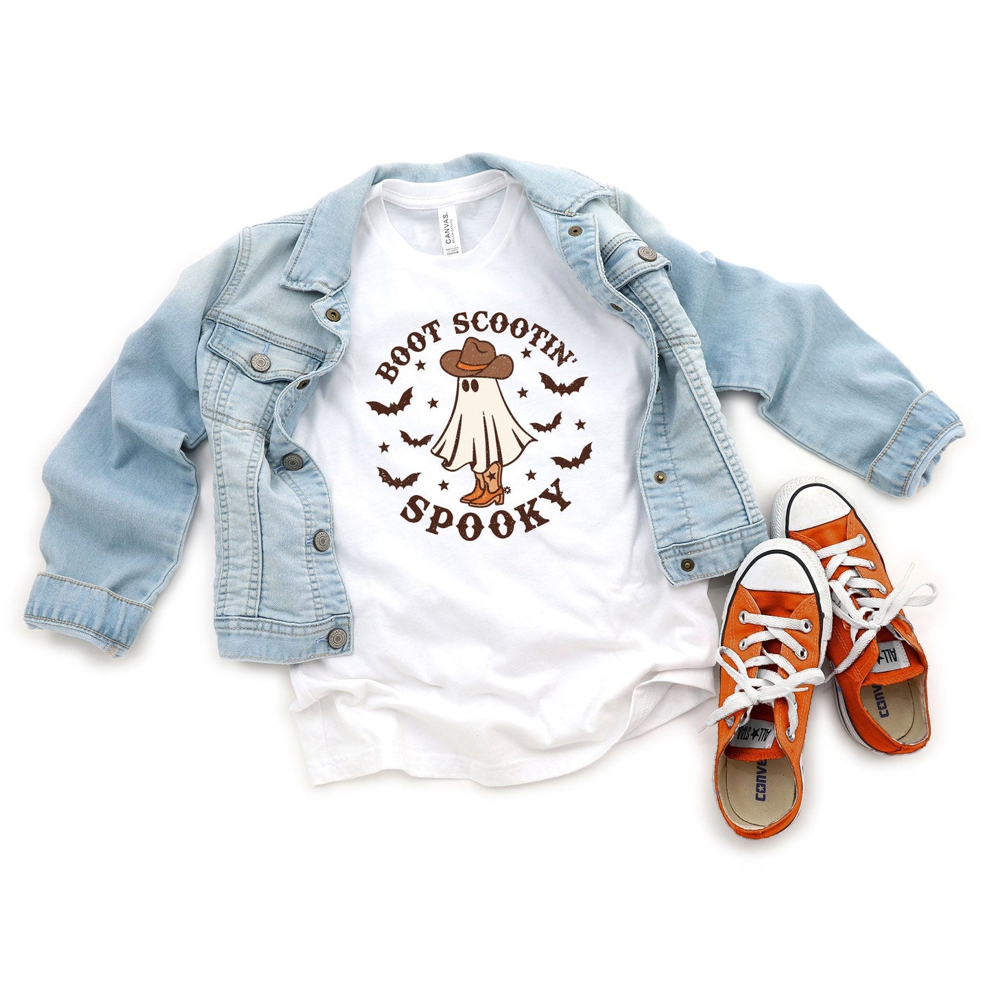 Boot Scootin' Spooky | Youth Graphic Short Sleeve Tee by The Juniper Shop