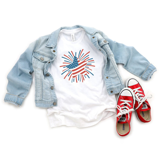 Star Flag Firework | Youth Short Sleeve Crew Neck by The Juniper Shop