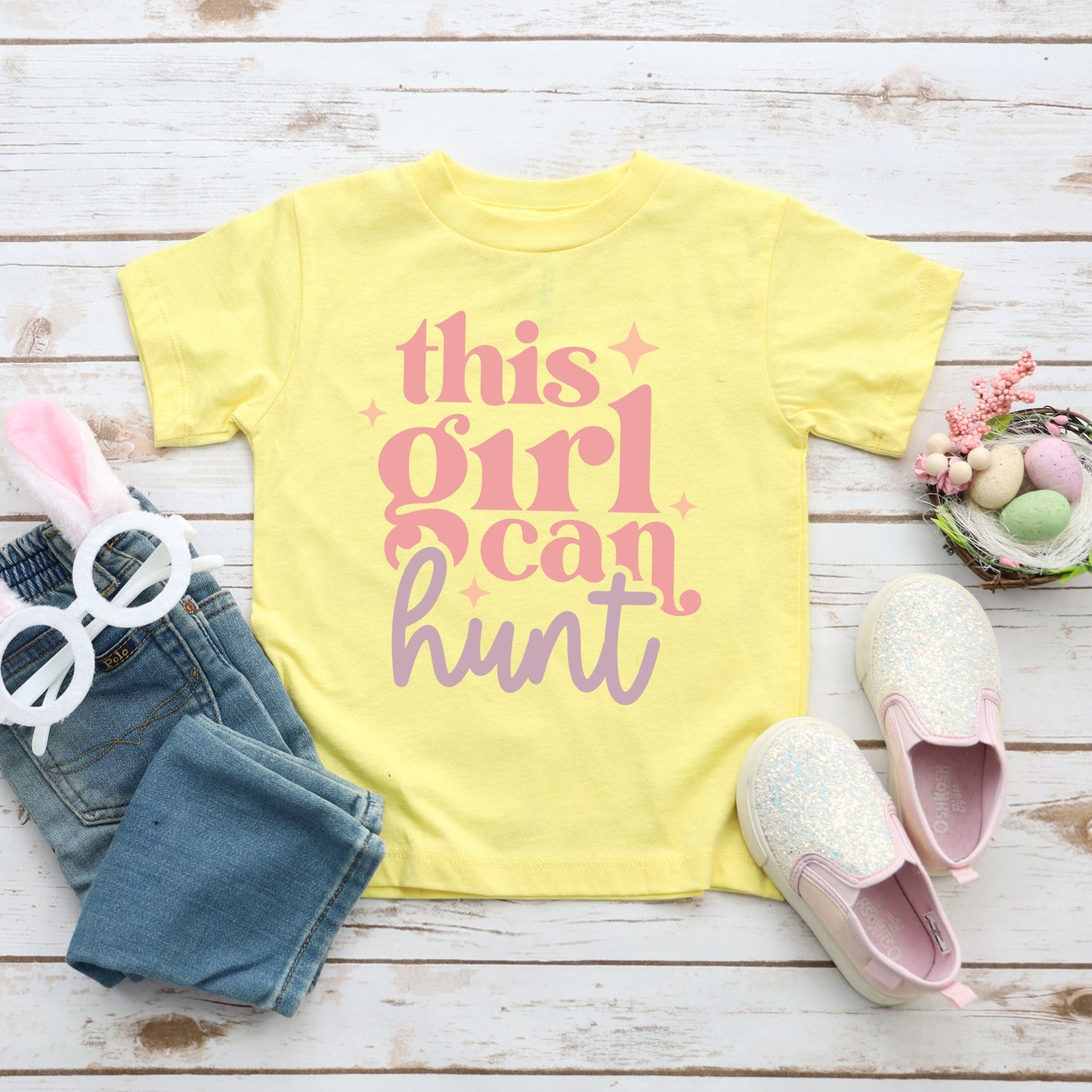 This Girl Can Hunt | Toddler Graphic Short Sleeve Tee by The Juniper Shop