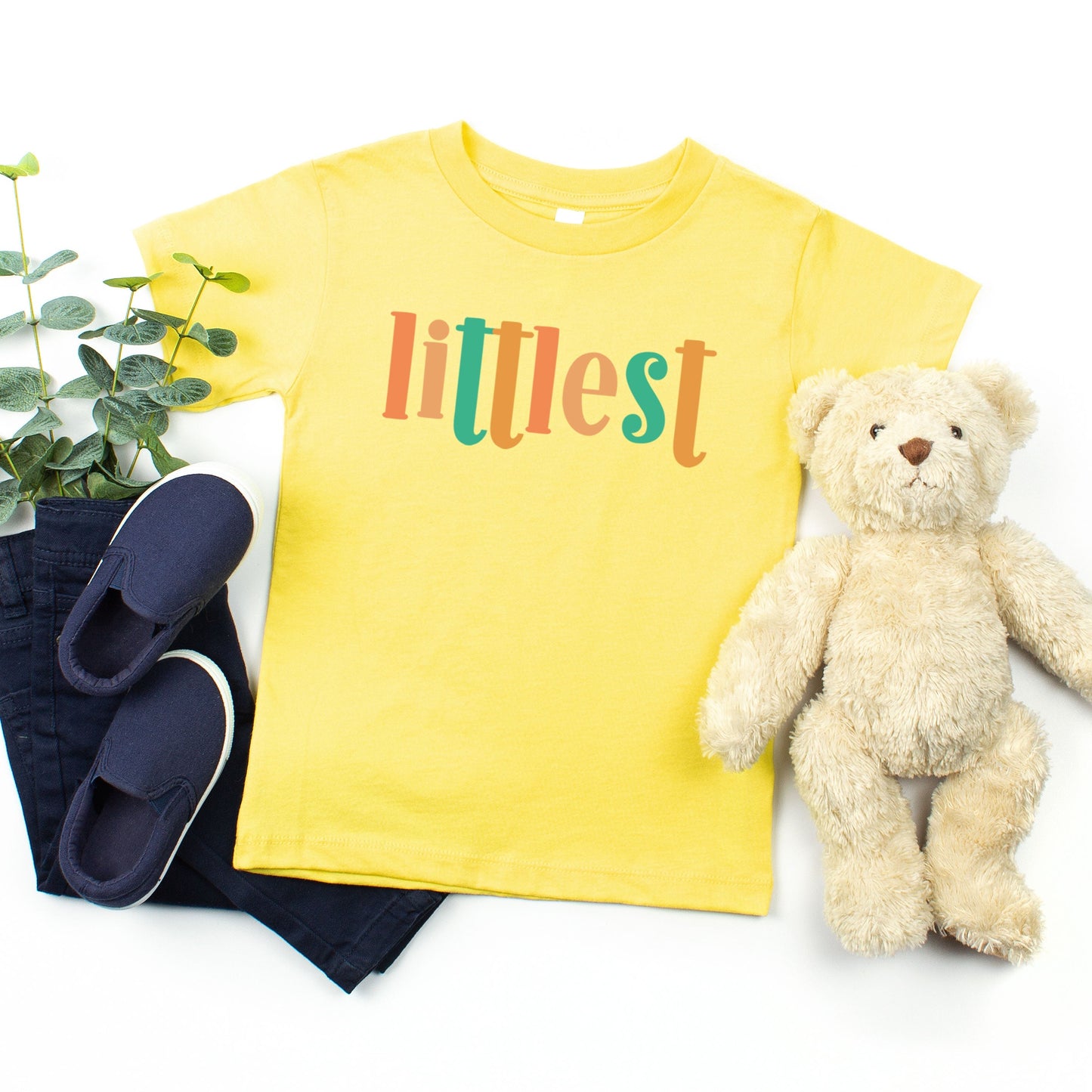 Littlest Colorful | Toddler Graphic Short Sleeve Tee by The Juniper Shop